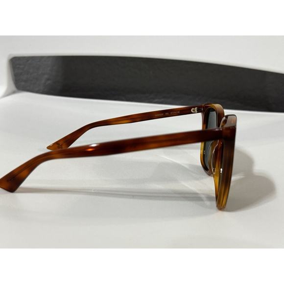 GUCCI GG0022S-002 Women's Cateye Sunglasses Havana Tortoise Gold Logo/Green 57mm - Picture 8 of 15